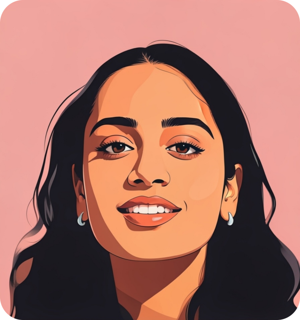 Illustrated portrait of Pramodini Subramanya